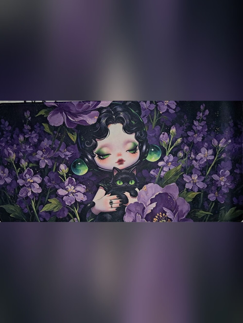 New! Skullpanda Computer Desk Mat 12"x24"
